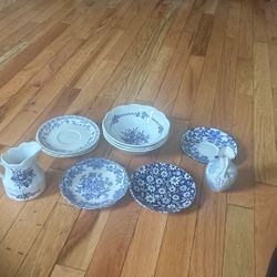 Blue & white kitchen items bundle