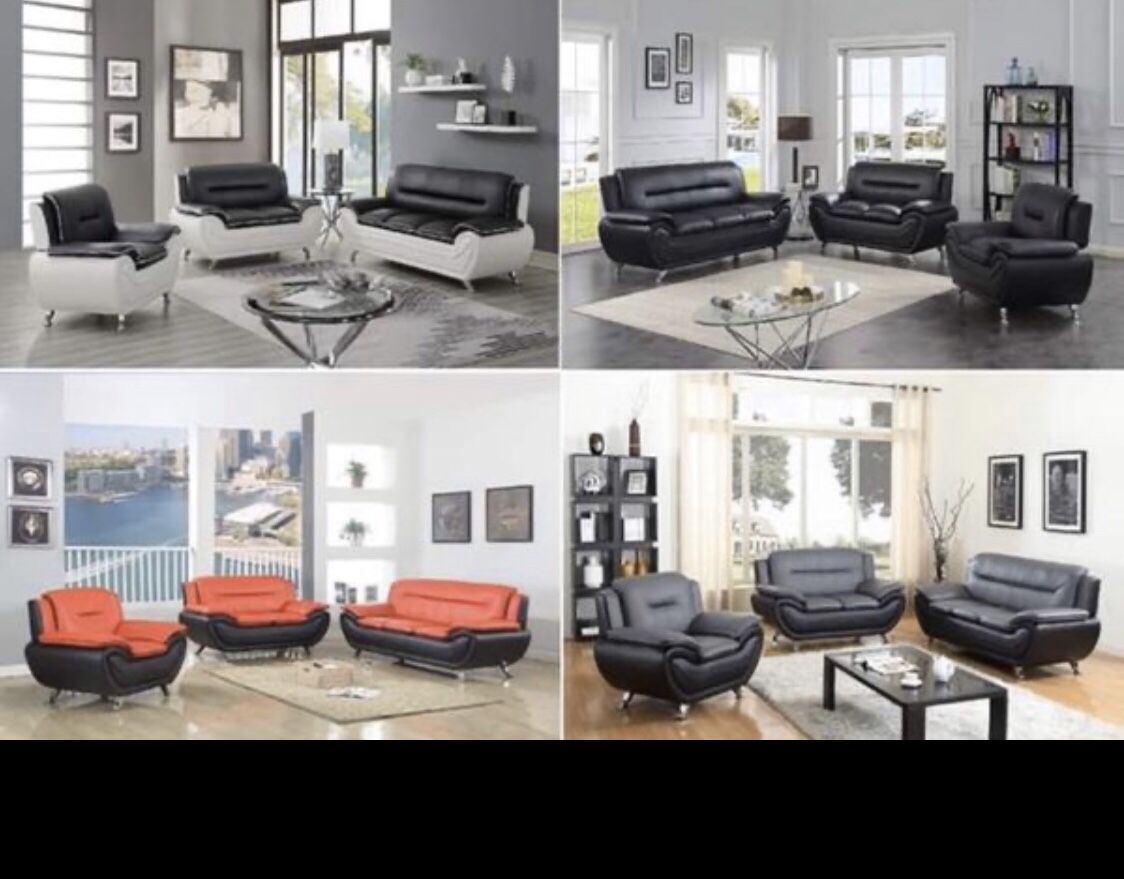 Living room three pieces Furniture empire $39 down paymentOpen 7 days a week 9:30-8pm Finance available 1486 West Buckingham Rd. garland TX 75042