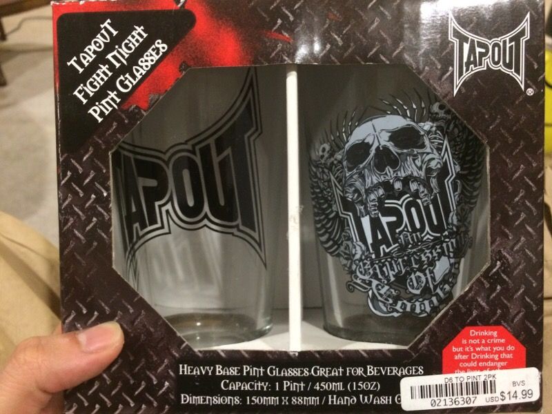 Tapout Pint Glasses
