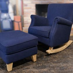 Pottery Barn Minna Rocking Chair + Ottoman ($1,200 Retail!)