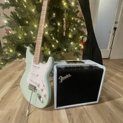 Selling Fender Electric Guitar And Amplifier Combo