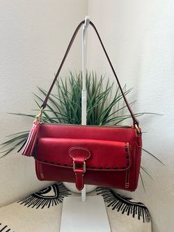 Dooney & Bourke Florentine Leather Pocket Wristlet Clutch