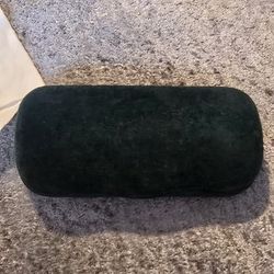 Gucci glasses case, green velvet and shammy