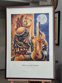 Rare & Unique “Music Of The Night” By Daniela Litho Print ~A Notte Fonda 36x24