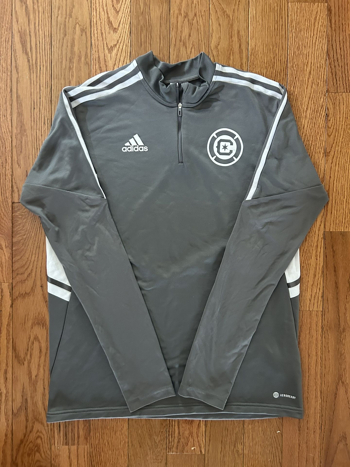 Chicago Fire FC Adidas Aeroready Training 1/4 Zip Size Large