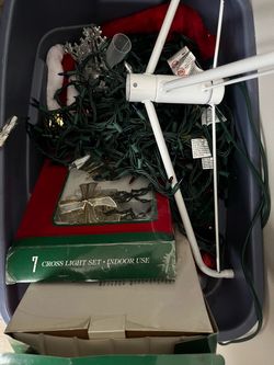 Box of Christmas stuff