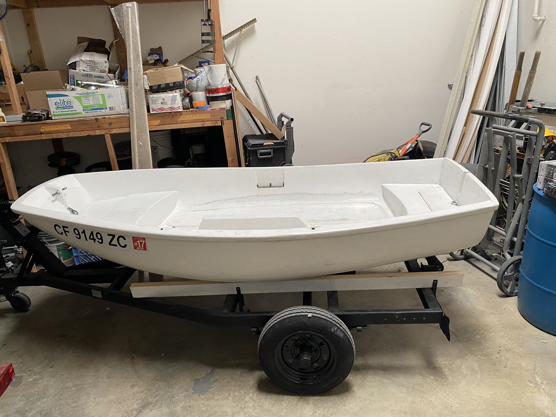1960 Boston Whaler boat and trailer