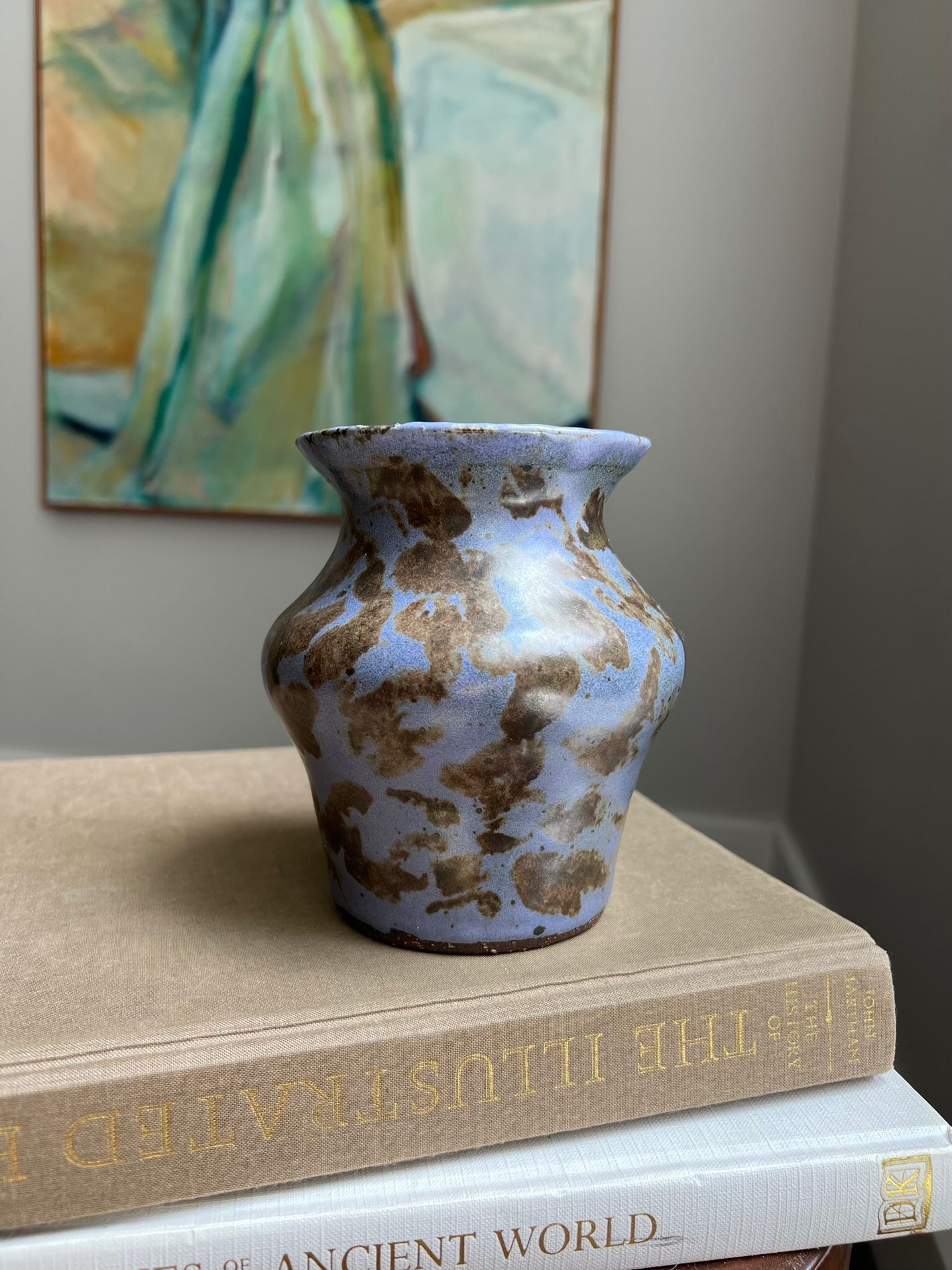 Small Handcrafted Abstract Accent Vase ( firm on price )