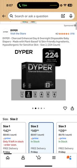 Dypers Size 2
