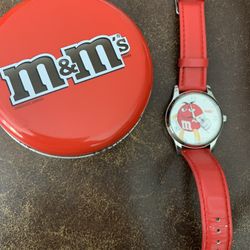 M&M Red Watch W/ Tin 