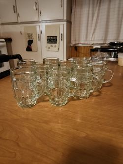 Vintage Anchor Hocking Coffee Mugs Lot of 9