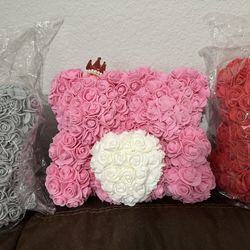 Valentine Rose Bears - Double Bears