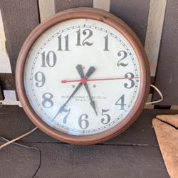Vintage Oversized Wall Clock 