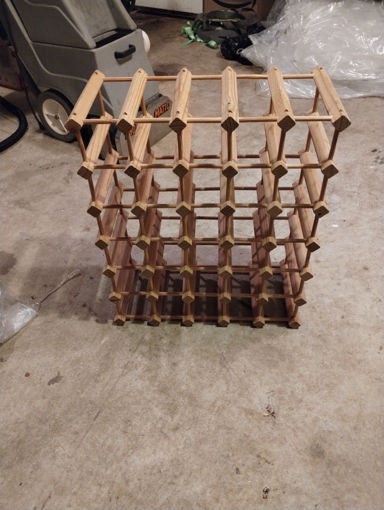 Unfinished Wine Rack 