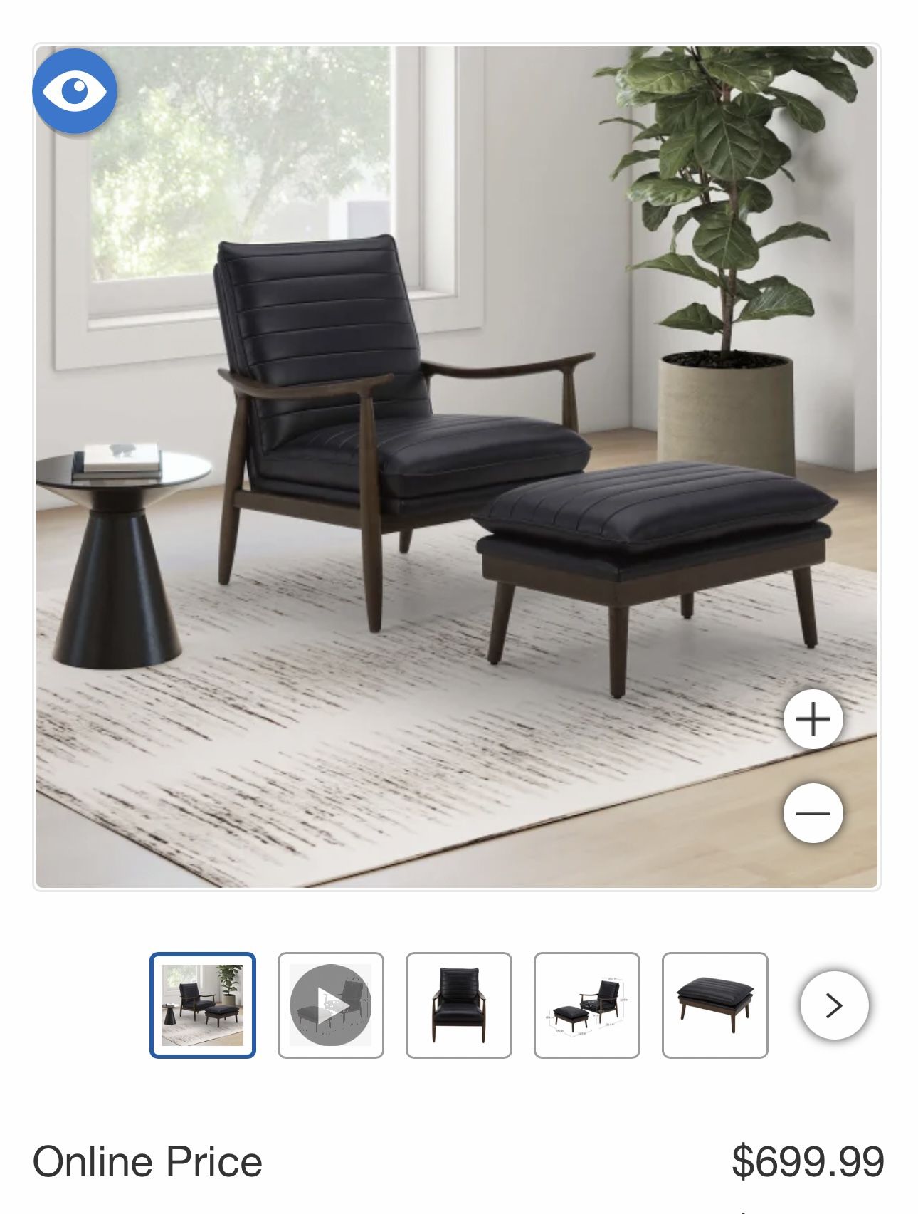 Leather Chair With Ottoman From Costco