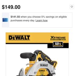 Dewalt 12 V Circular Saw