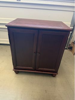 Two door nightstand H31”xL28”xW18”