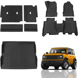 2023 Ford Bronco accessories, Heavy Duty Rubber Floor Mats, Cover,  Handle Pockets