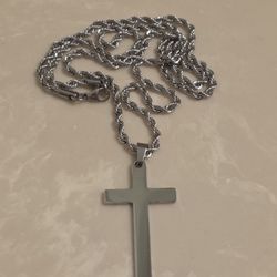 Men's Stainless Steel Cross Necklace 