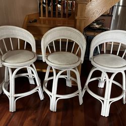 3 Counter Height Bar Chairs
