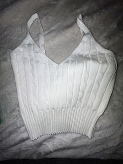 White Knitted Top