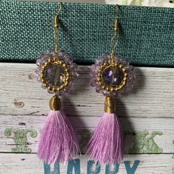 New gold plated tassel earrings