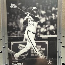 2025 Topps Black and White #101 Yordan Alvarez, Houston Astros