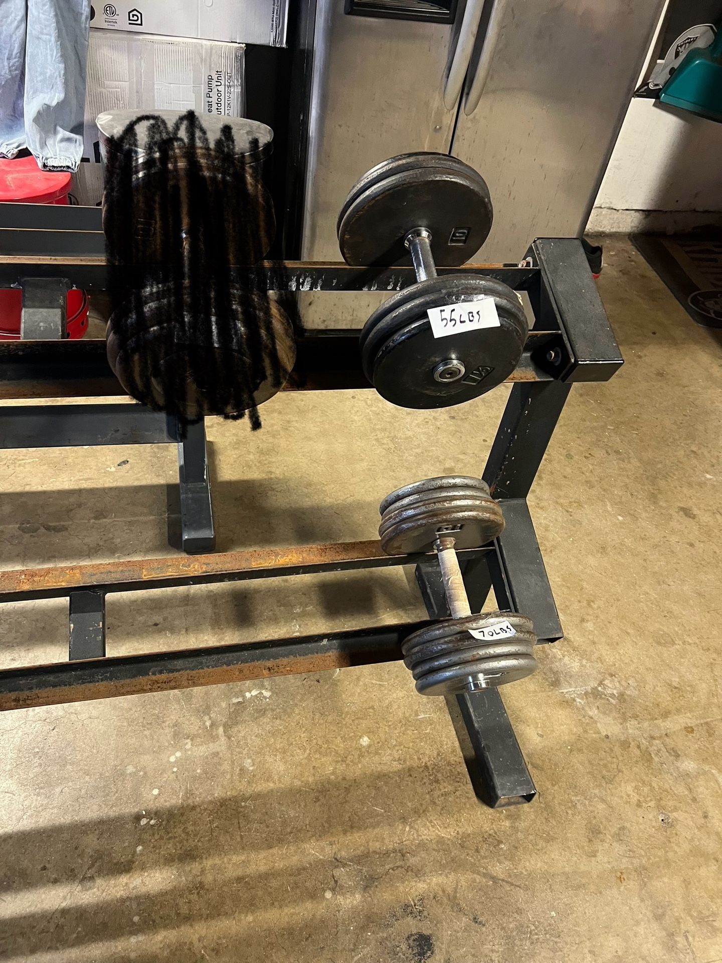 Solid and adjustable commercial steel Free-weights