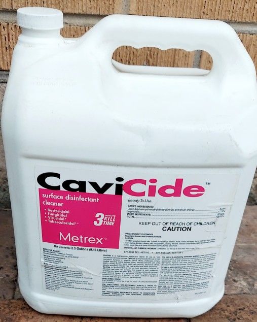 Metrex Cavicide 2.5 Gallons Bactericide Fungicide Virucide