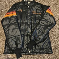Vintage 70s Satin Bomber Jacket