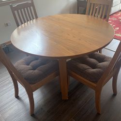 Dining Table And Chairs - Solid Wood 