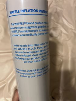 EHOB WAFFLE Mattress Overlay Pad & M.A.D. Hand Pump – Twin Hospital Bed Size