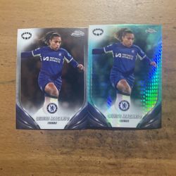 2024 TOPPS CHROME WOMENS FIFA CATARINA MACARIO 2 CARD LOT 