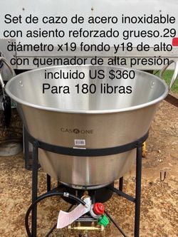 Cazo Chicharrónero con asiento reforzado grueso