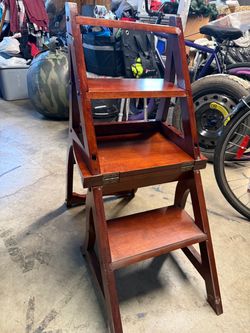 Wooden Folding Library Chair