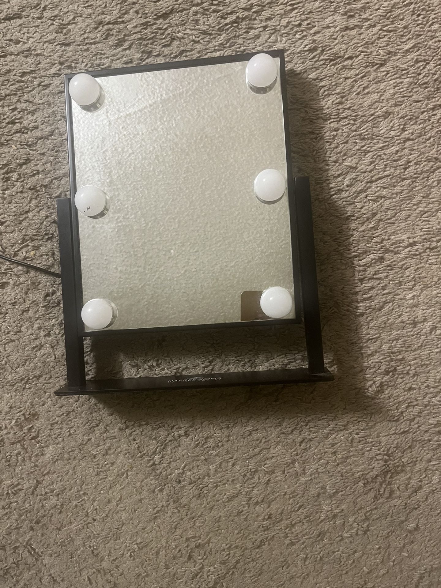 Vanity mirror with LED lights 12 by 10 inches