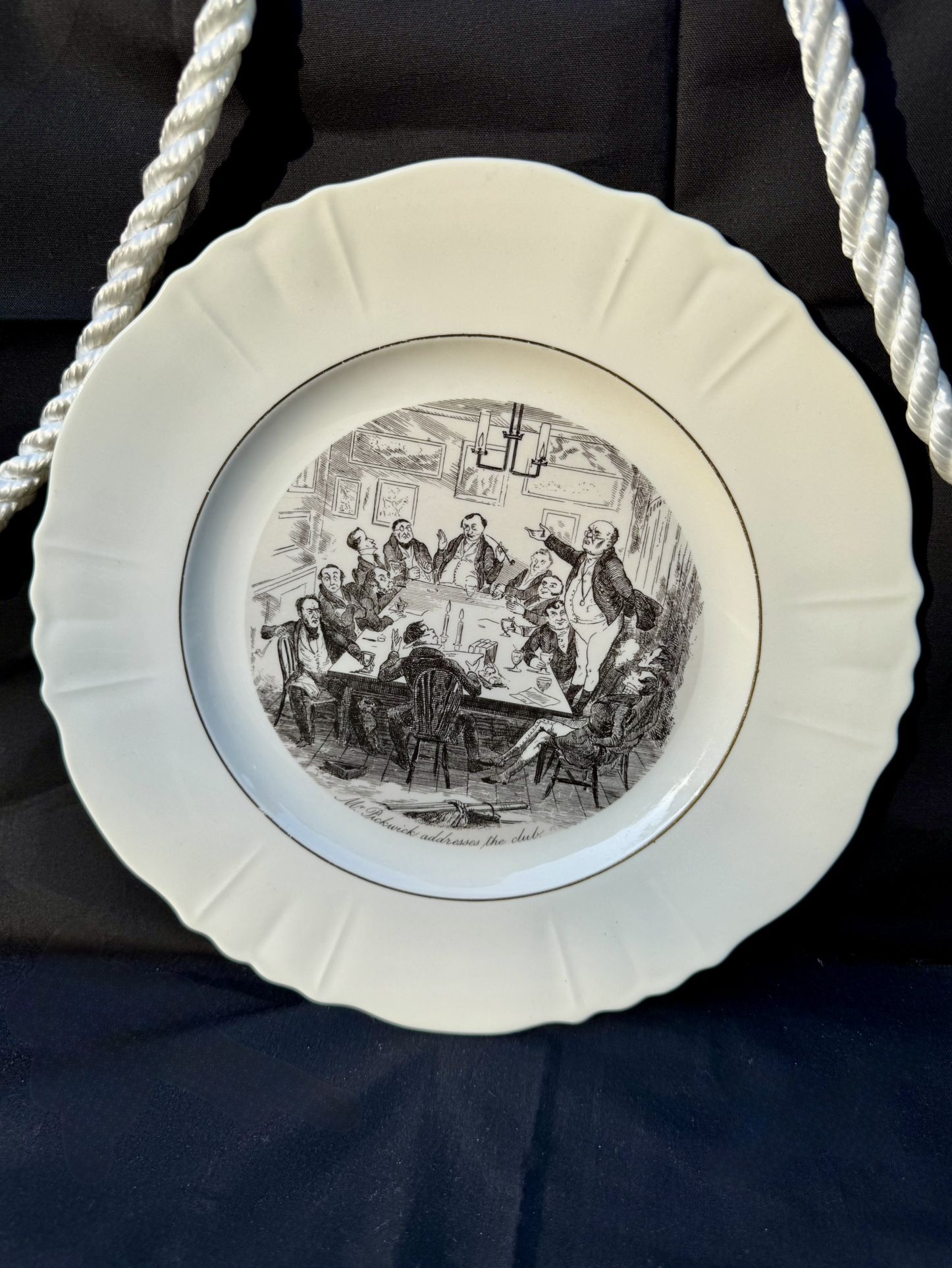Atlas China Co. 'Pickwick Papers' plate.