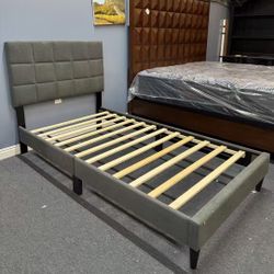 Twin bed，$50