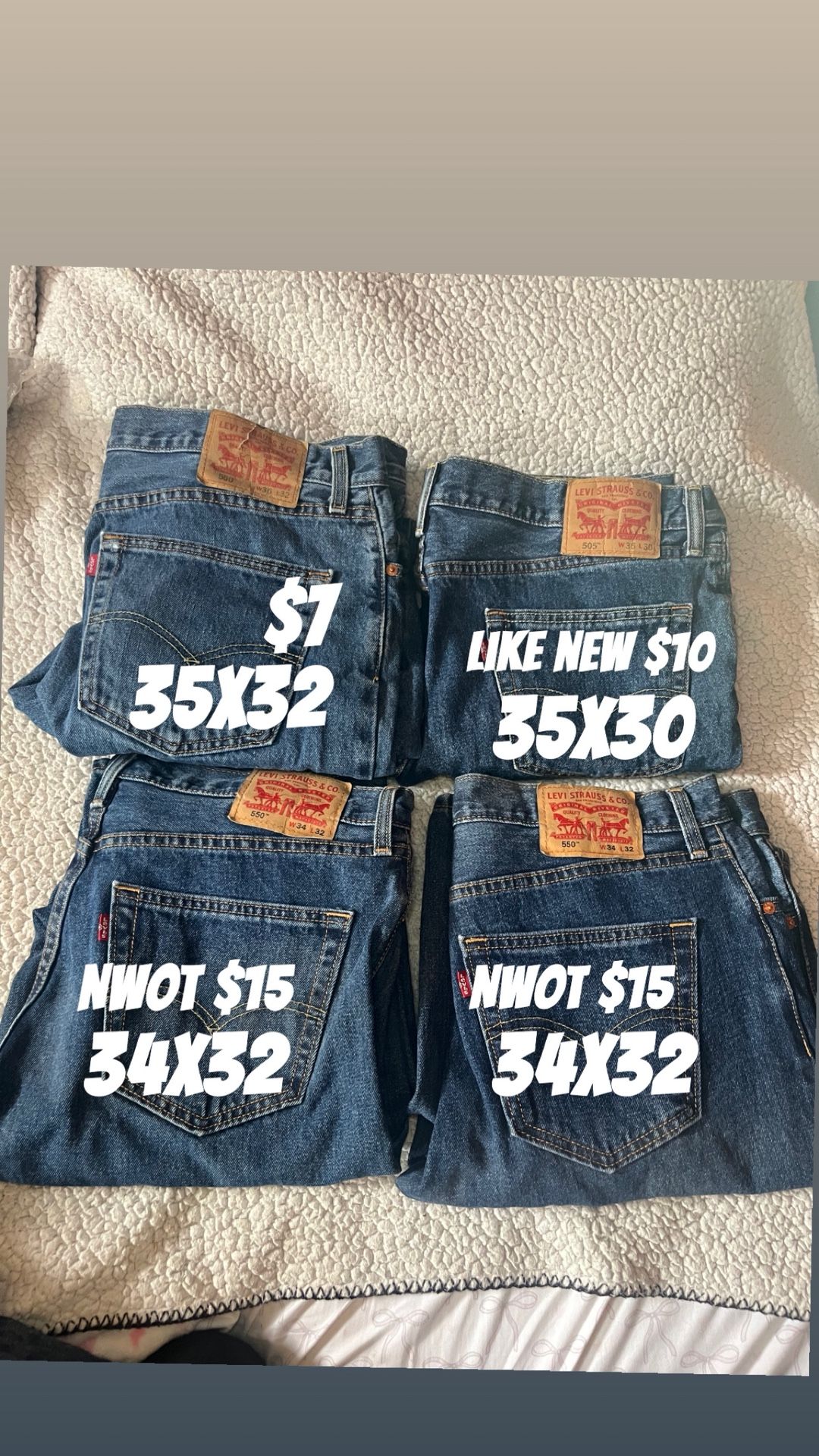 Levi’s 505 Men’s Jeans Lot