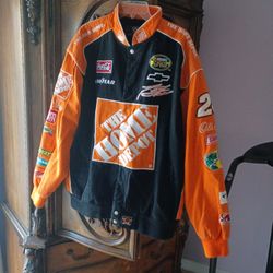 Tony Stewart Vintage Authentics Home Depot Racing  Very Warm Nice Jacket #20 Size 2XL