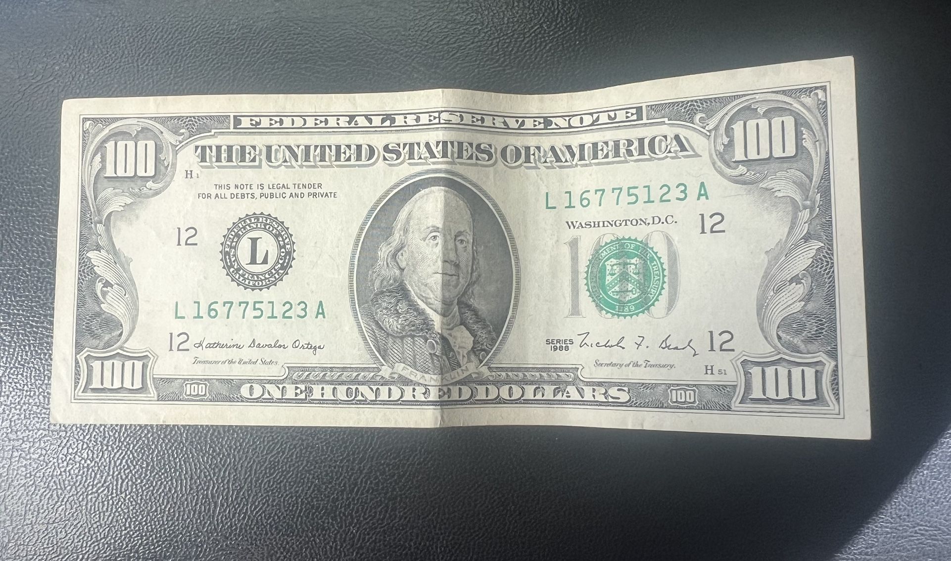 100 dollar bill vintage real money