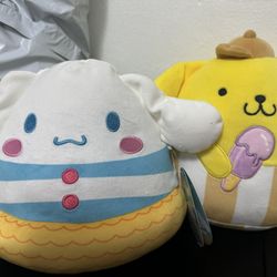 Cinnamon Roll & Pompom Plush
