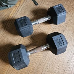 Two 25-lbs Dumbbells