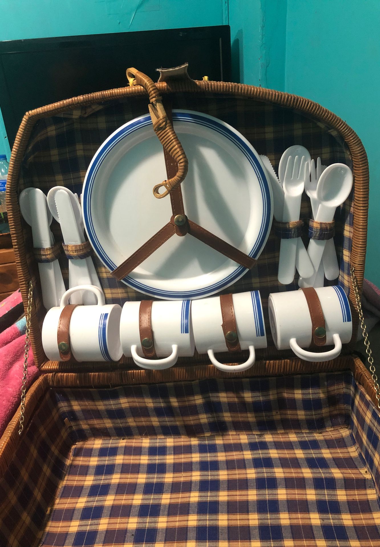 Plates and silverware