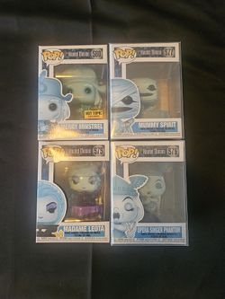 Haunted Mansion Set Of 4 Funko Pops 