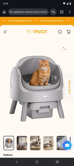 Automatic litter box& 40 lb bag litter never opened
