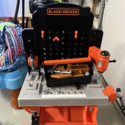 Kids Black and Decker Play Work Bench