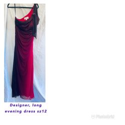Evening Dress, One Shoulder Size 12