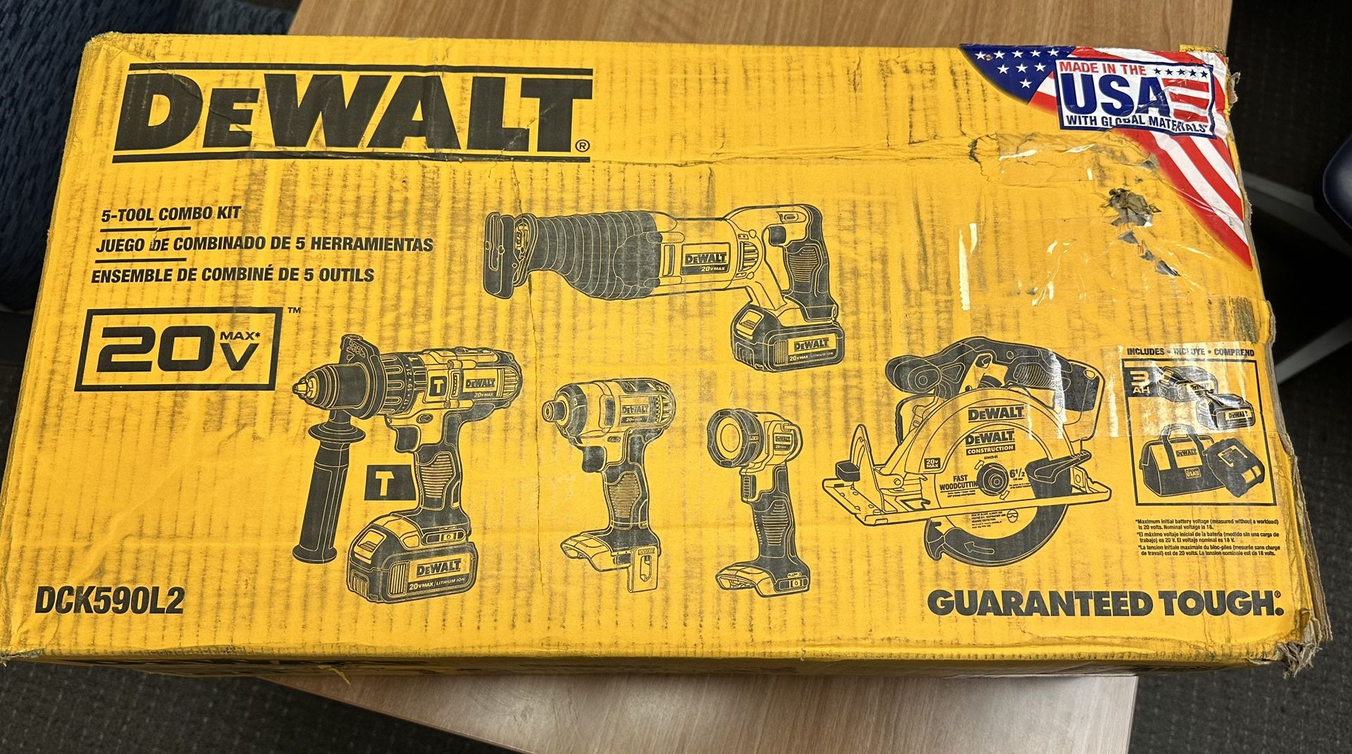 Dewalt 5 Piece Power Tool set
