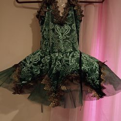 Weissman velvet Green Dance Costume